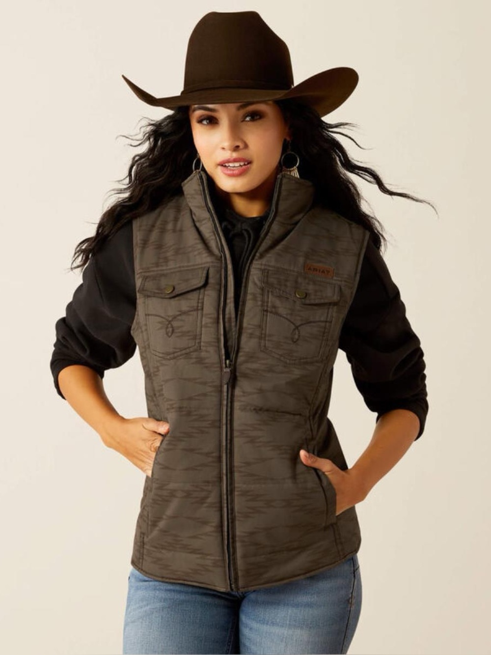 Ariat Grizzly Quilted Vest Size Medium